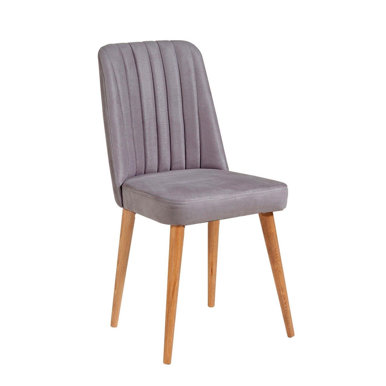 Scaun, Hanah Home, Stormi Sandalye Atl.Grey, 47x89x46 cm, Pin Atlantic / Gri - imagine 4